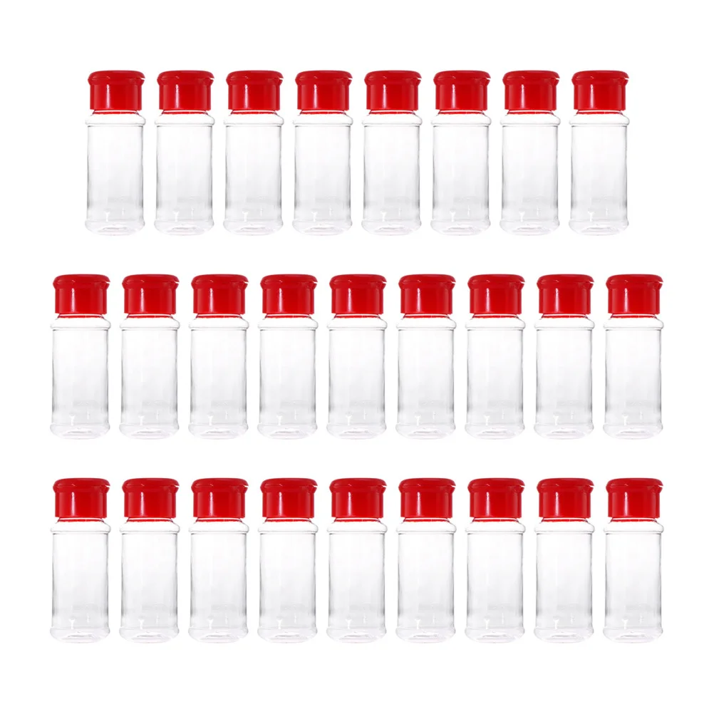 

25 шт. пластиковая бутылка для приправ с крупной перфорацией, многоразовая герметичная банка-дозатор для специй для кухни, барбекю, наружного использования