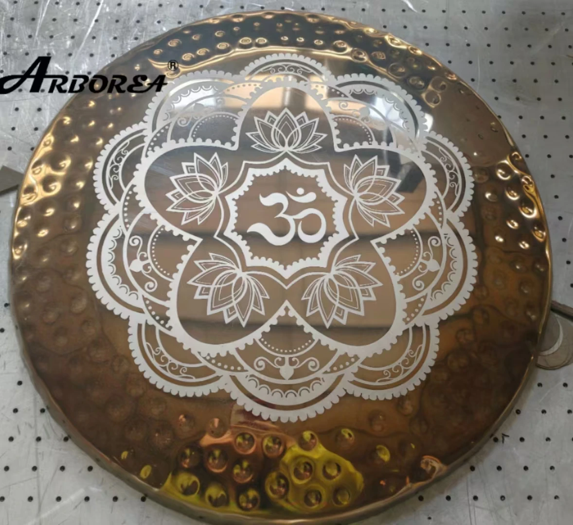 Arborea Sound Healing Gongs-Customized Nickel Alloy Gong OM Mirror Gong 18\