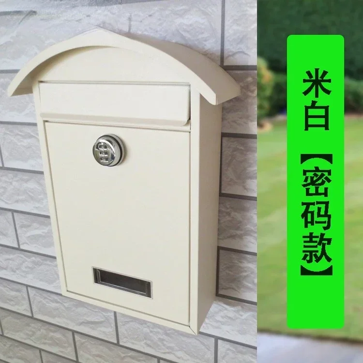 appropriate Creative cute small mailbox, outdoor mini suggestion box, letter card, bill storage box, milk crate, key,