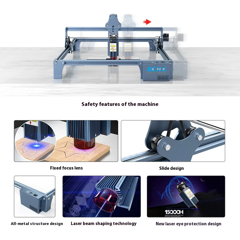 Incisore Lazer Lazer Packer Piccola macchina per incisione laser su legno con diodo da tavolo per taglio acrilico con stampa CNC
