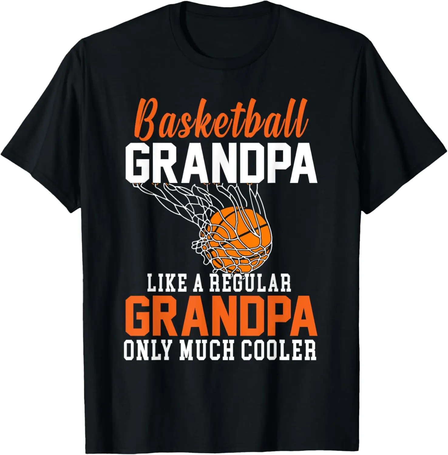 Cool Mens Basketball Grandpa - Funny Basketball Grandfather T-Shirt