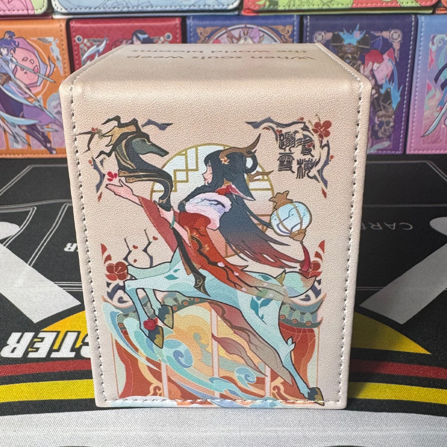 

Diy Self Made Goddess Story Lillias Card Storage Box Ws Opcg Ptcg Lillias High-End Leather Card Storage Box Anime Card Gift Toy
