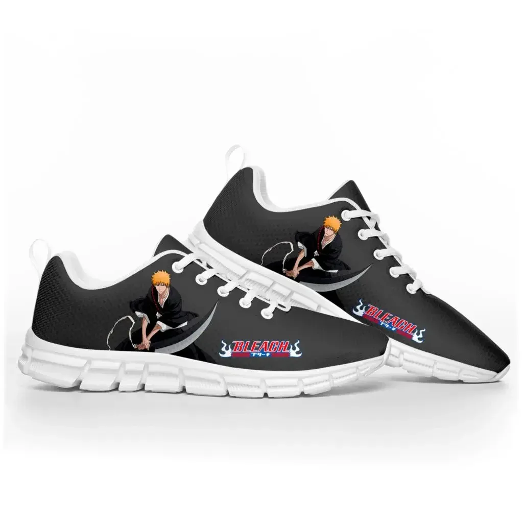 Bleach Kurosaki Ichigo Sports Shoes Mens Womens Teenager Sneakers Custom High Quality Sneaker Couple White Shoe