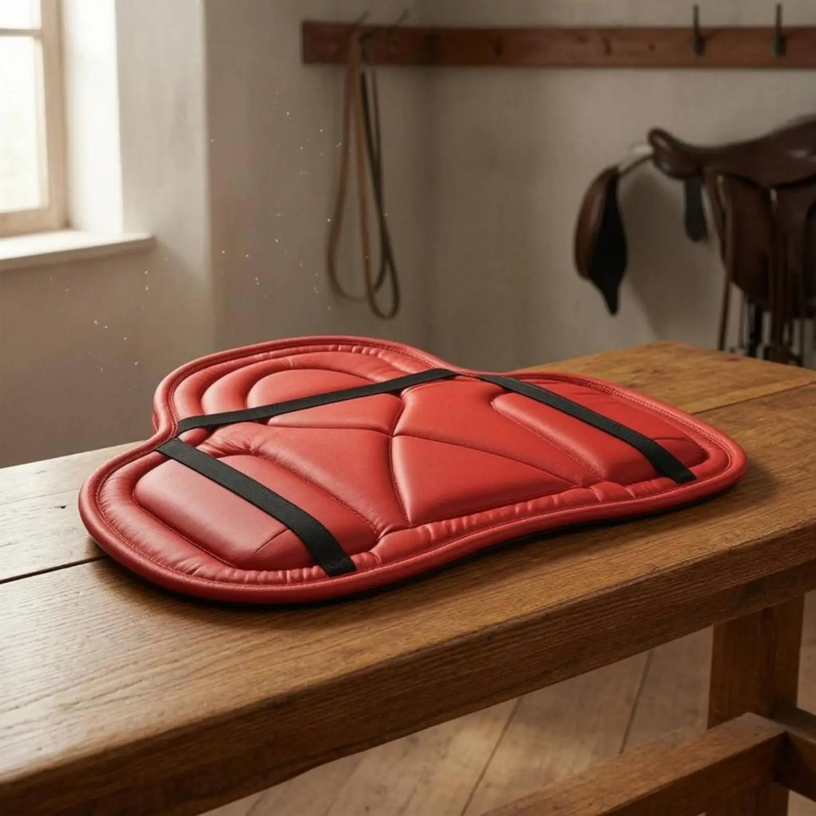 Contoured Riding Saddle Pad Breathable Soft Horse Blanket for Horse Saddle Underpad and Training