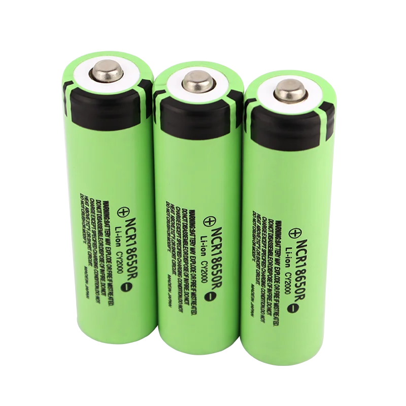 Batteria ricaricabile al litio 3.7 V Ncr18650r 2000 mAh 18650 per batterie per fari torcia (punta superiore, senza PCB)