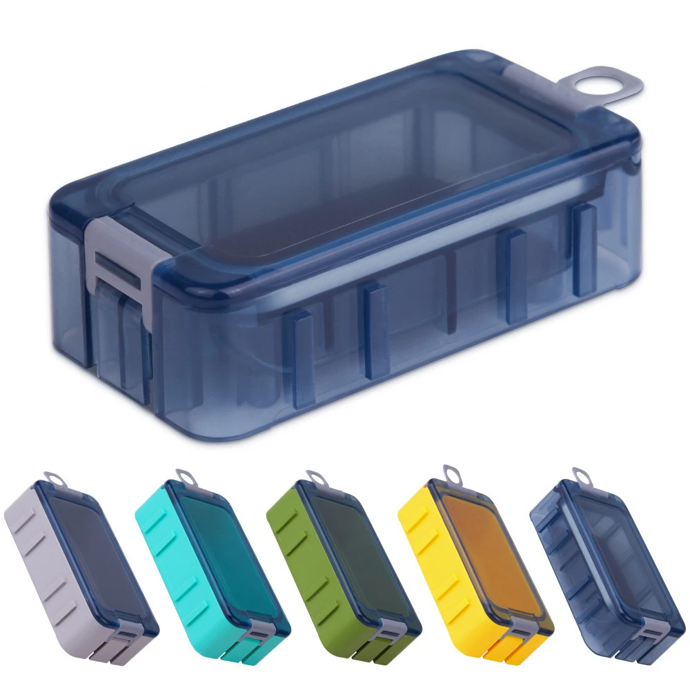 

1Pcs Mini Fishing Tackle Box - Plastic Hook Organizer Storage with Luminous Design for Bait Carp Fishing Accessories