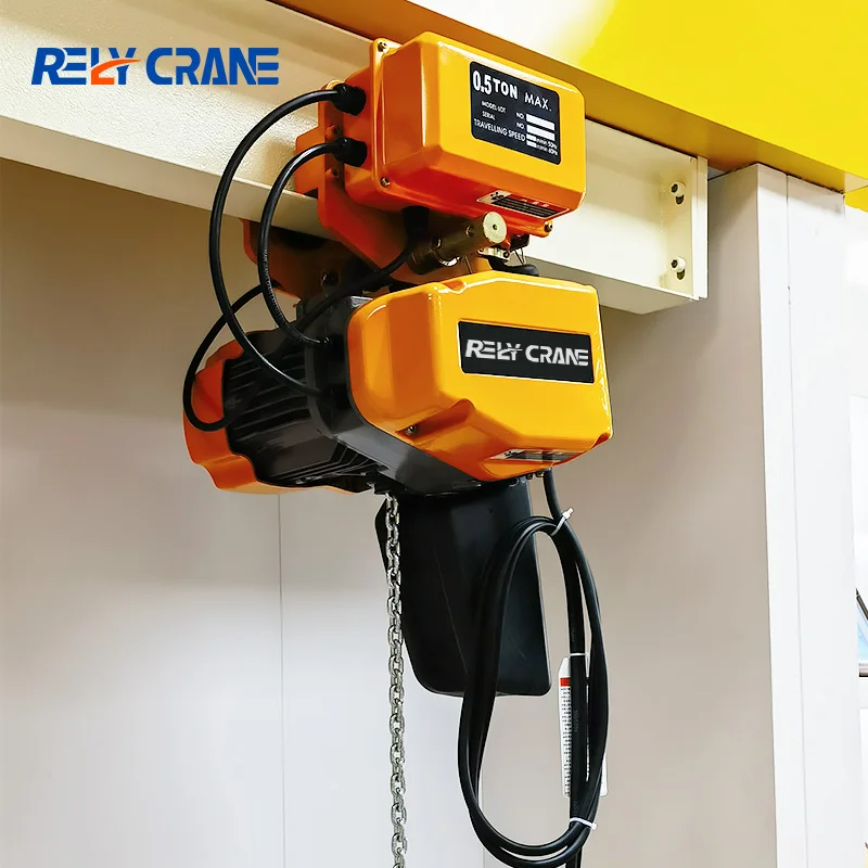 Hot Sale 9m Chain Hoist Lifting Hook Mini Hoist Chain Crane Chain Electric Hoist Dual Speed 1 Ton Electric
