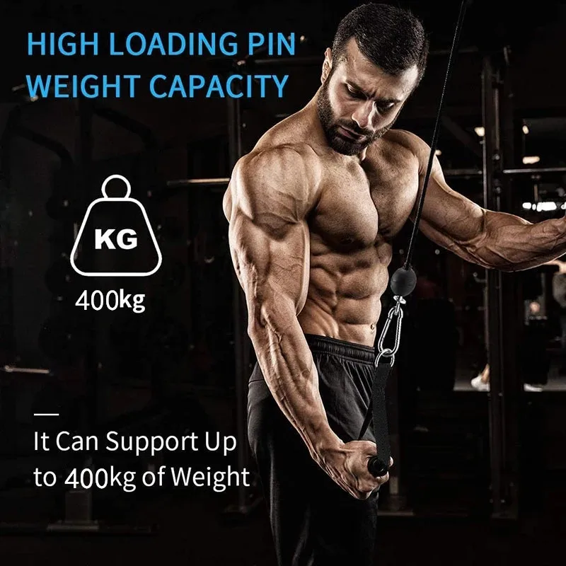 1,4/1,8/2/2,5 M Stahl Draht Seil DIY Heavy Duty Multi Gym Kabel Fitness Pulley Maschine Hause fitness Übung Ausrüstung Zubehör – Detail 6