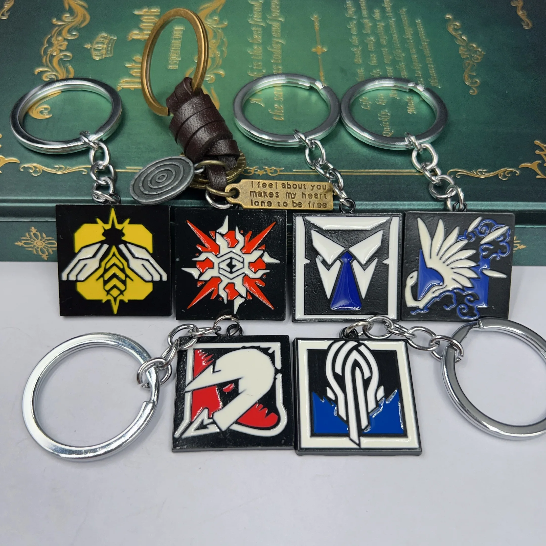 rainbow 19 グッズ Rainbow Metal Enamel Keychain Six pcs Set Mutilcolor Key Ring