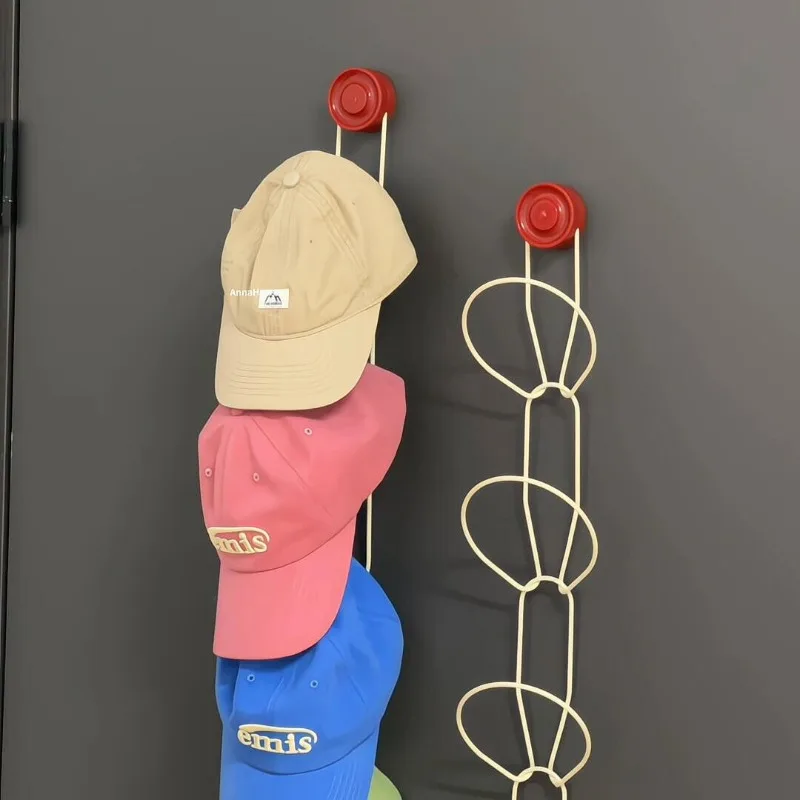 

No punching door back hook hanging hat dormitory suction cup household storage artifact door back scarf clothes and hat hook