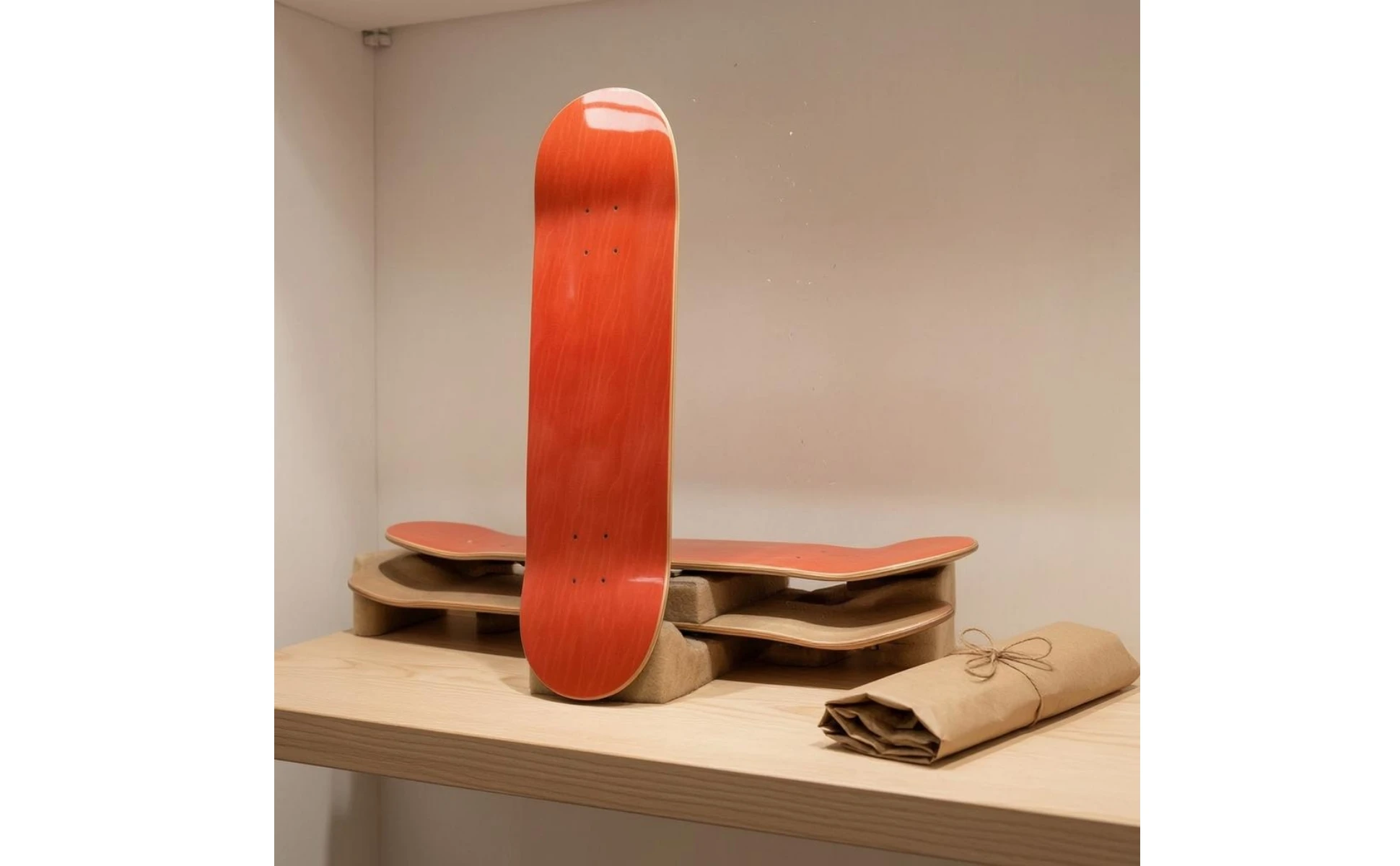 Canadian Maple Skateboard Deck Pre-Drilled Double-Kick Skateboard Deck Sports Gear Symmetrical Rounded Nose and Tail