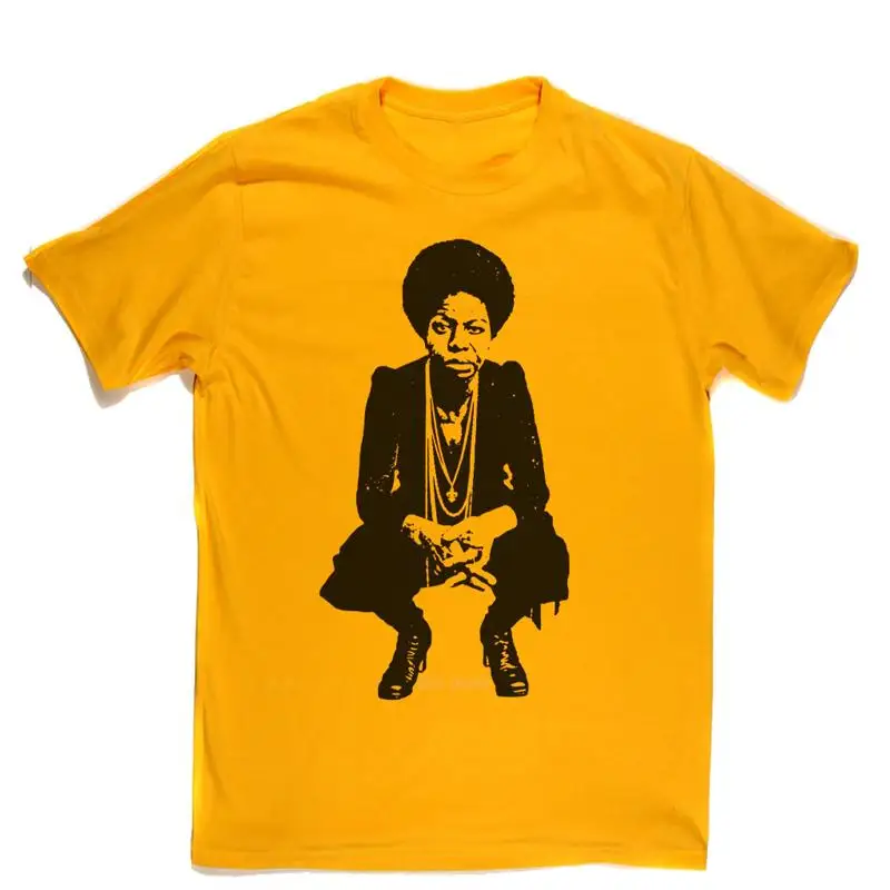 

Футболка Nina Simone желтая, все размеры от S до 5Xl