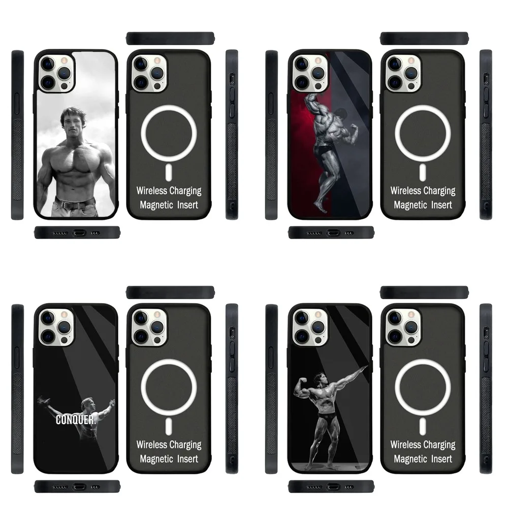 

Arnold Schwarzenegger Phone Case Strong Magnetic For IPhone 15,14,13,Pro,Max,Plus,11,12,Mini For Magsafe Wireless Charging