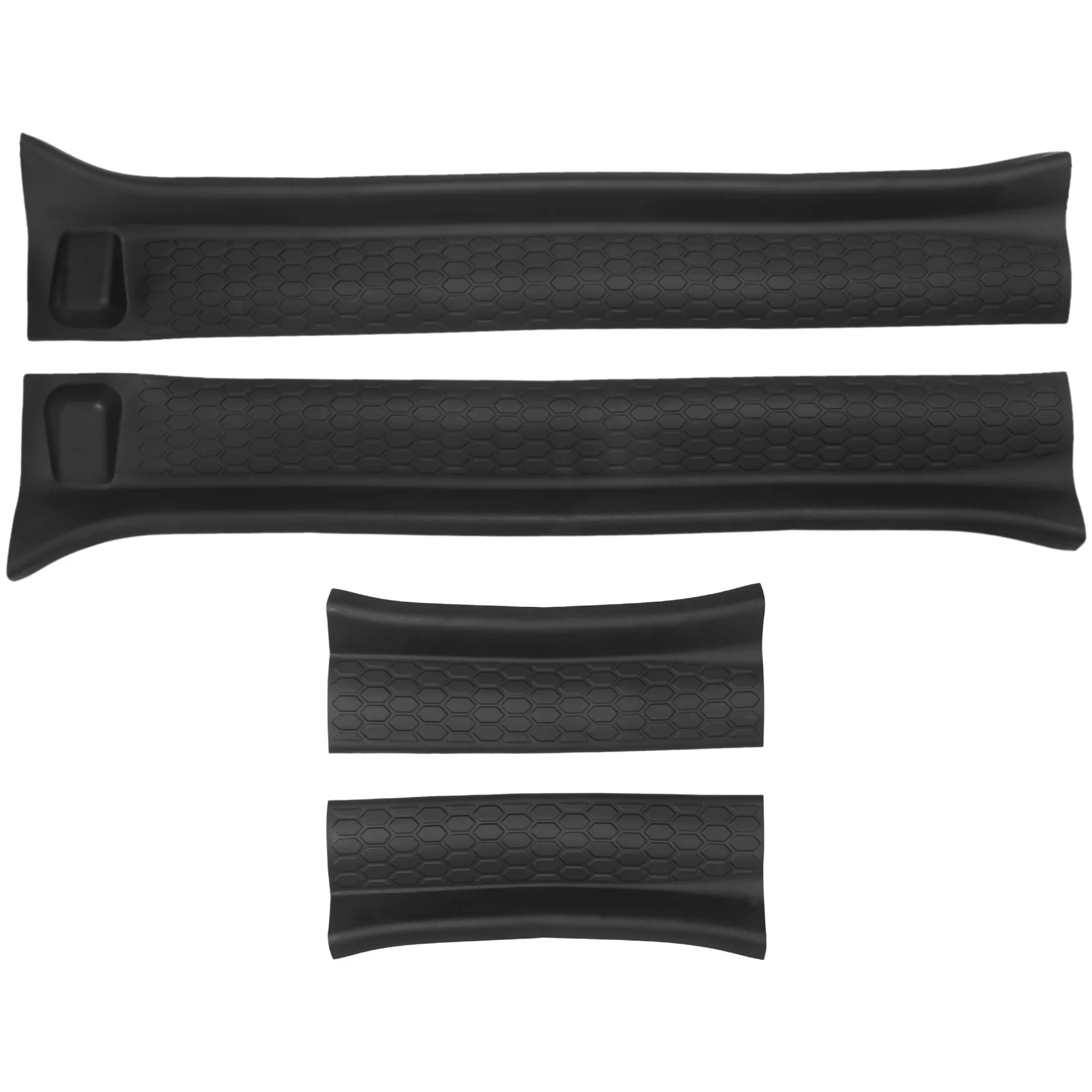 Front Entry Guards Door Sill Plate Protectors for Wrangler JL 2018+ for JT 2018+ ABS Door Threshold Bar Strip