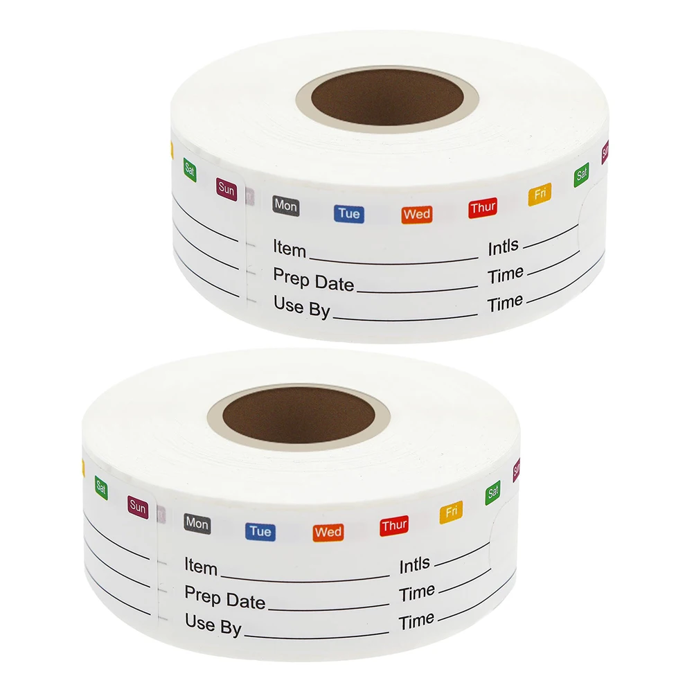 

Date Label Sticker Stickers Food Container Labels Synthetic Paper and Refrigerator