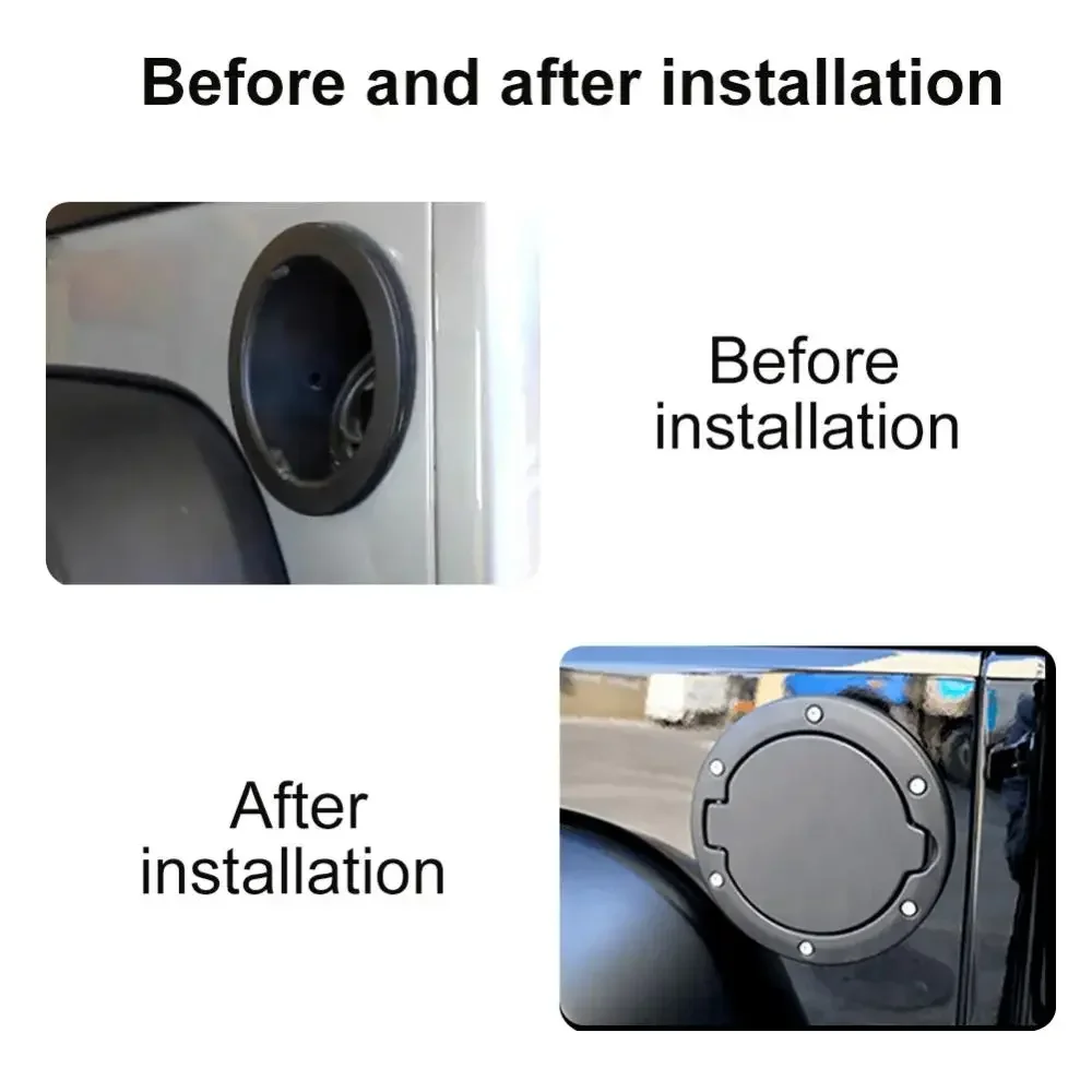 Voor Jeep Wrangler JK & Unlimited 2007-2017 4-Deur 2-Deur Aluminium Gas Cap Cover tankdop Deur Cover Auto Accessoires