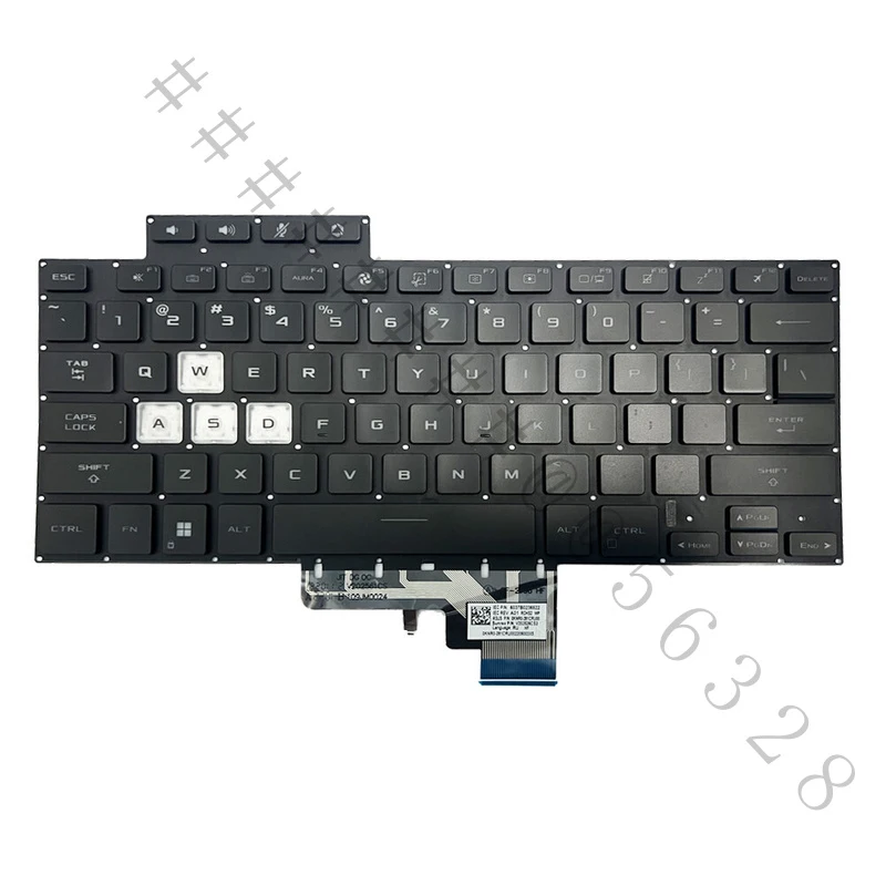 SAZ+Hot Sale Black US Layout Backlit Laptop Keyboard For ASUS TUF Dash Air FX516 FX516P FX516PR 15.6 Gaming Notebook Replacemen