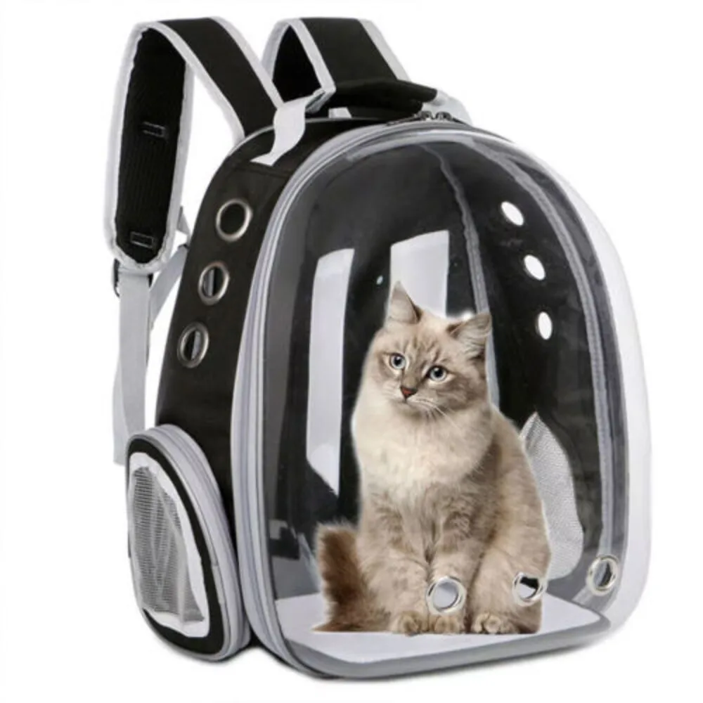 Astronaut Window Pet Carrier Travel Bag Cat Puppy Dog Portable Clear Backpack UK