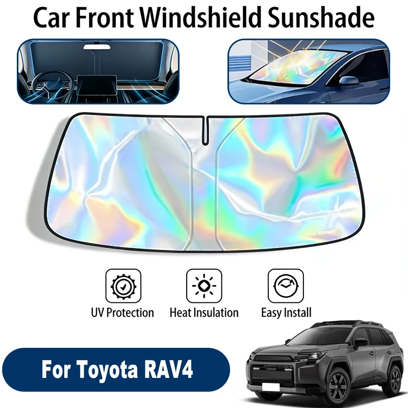 

Car Windshield Sun Shade UV Reflective Sun Visor Protection Cover For Toyota RAV4 XA30 XA40 XA50 2005-2026