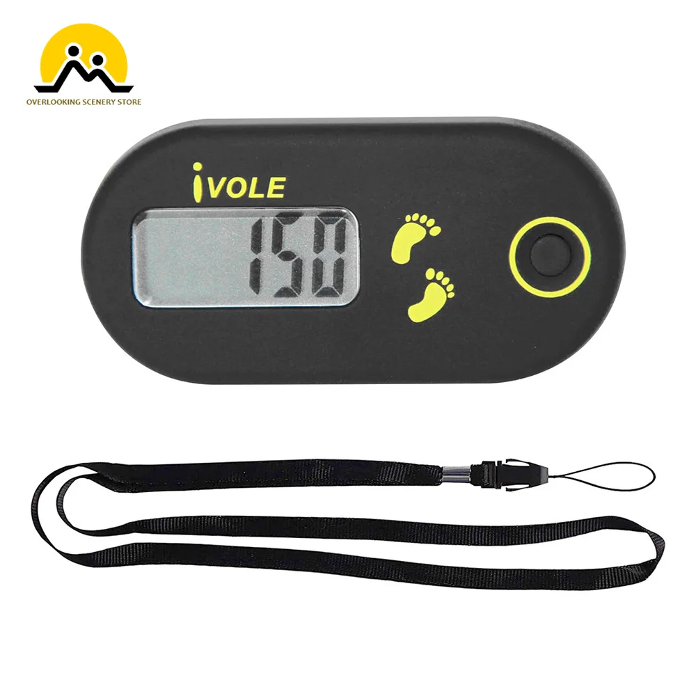 

Mini Digital Step Simple Walking Pedometer for Men Exercise Walking 3D Digital Pedometer with Clip for Running Fitness Equipment