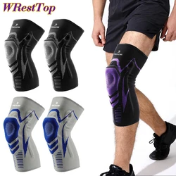 Basketball Knee Pads with Support Silicon Padded Elastic Non-slip Patella Brace Kneepad for Fitness Gear Protector Tennis