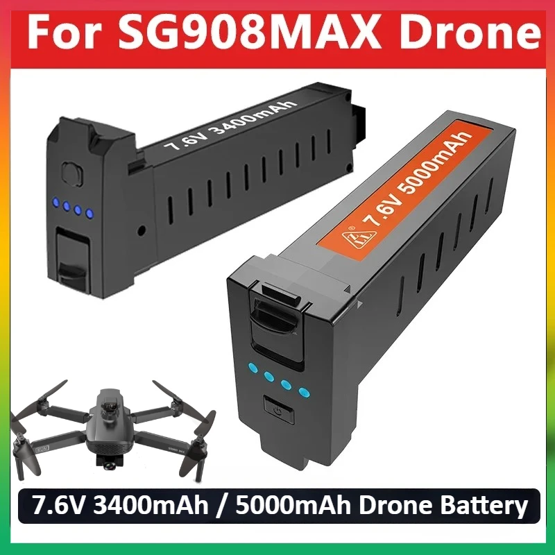 

High-Quality 7.6V 3400mAh 5000mAh Drone Battery for Beast 4 SG908MAX SG908PRO and SG908 Drone Replaceable Battery Accessory