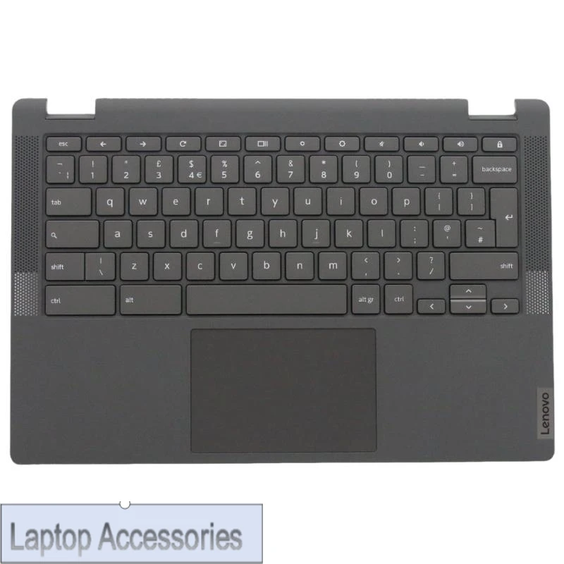 UK English Black Keyboard Upper Case Palmrest Shell Cover For Lenovo Ideapad Flex 5 CB 13 13IML05 Chromebook 5CB0Z27983