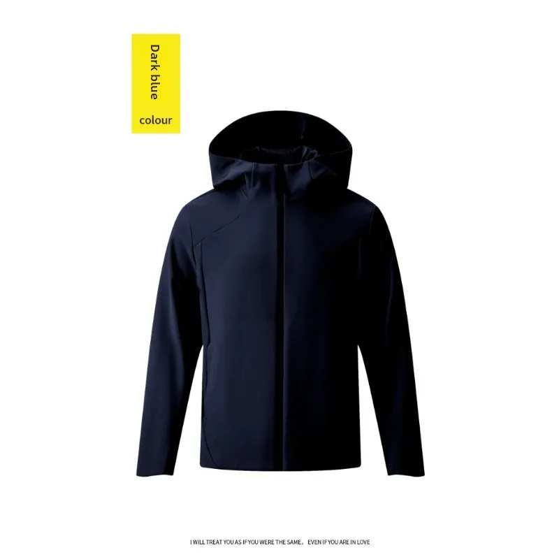 Man Spring Autumn Outdoor Mountaineering Camping Leisure Hooded Ferrari Jacket Fashionable Windproof Breathable Warm Couple Coat