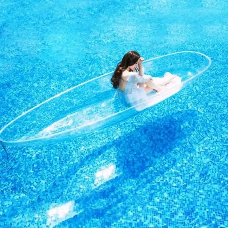 High Quality Transparent kayak Kayak completely Clear two-person canoe Transparent Boat