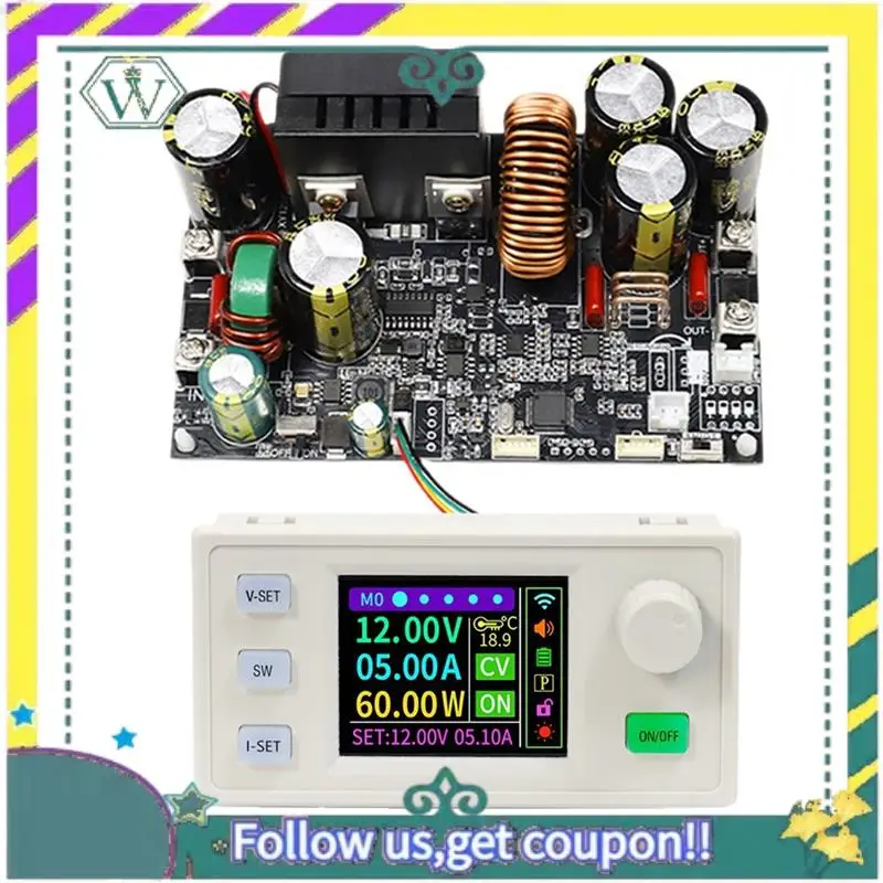 

A28Q-XY12522S CNC DC-DC преобразователь напряжения (повышающий/понижающий) 125В 2000Вт, лабораторный регулятор мощности, модуль зарядки с постоянным напряжением и током