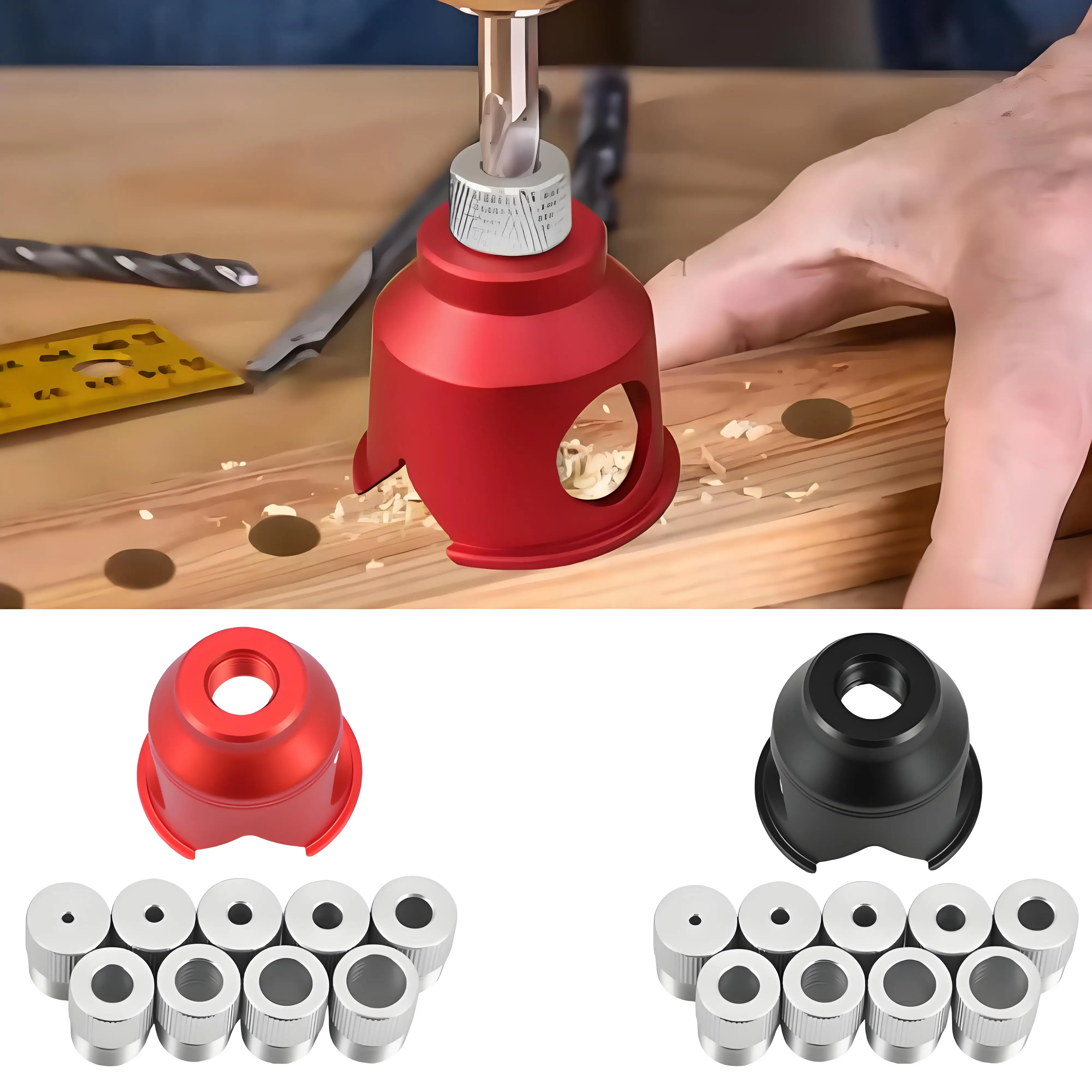 

90 ° Вертикальная направляющая для сверления отверстий 2-10 мм, сменный самоцентрирующийся приспособление, деревообрабатывающий дырокол, инструмент «сделай сам», локатор дырокола для мебели