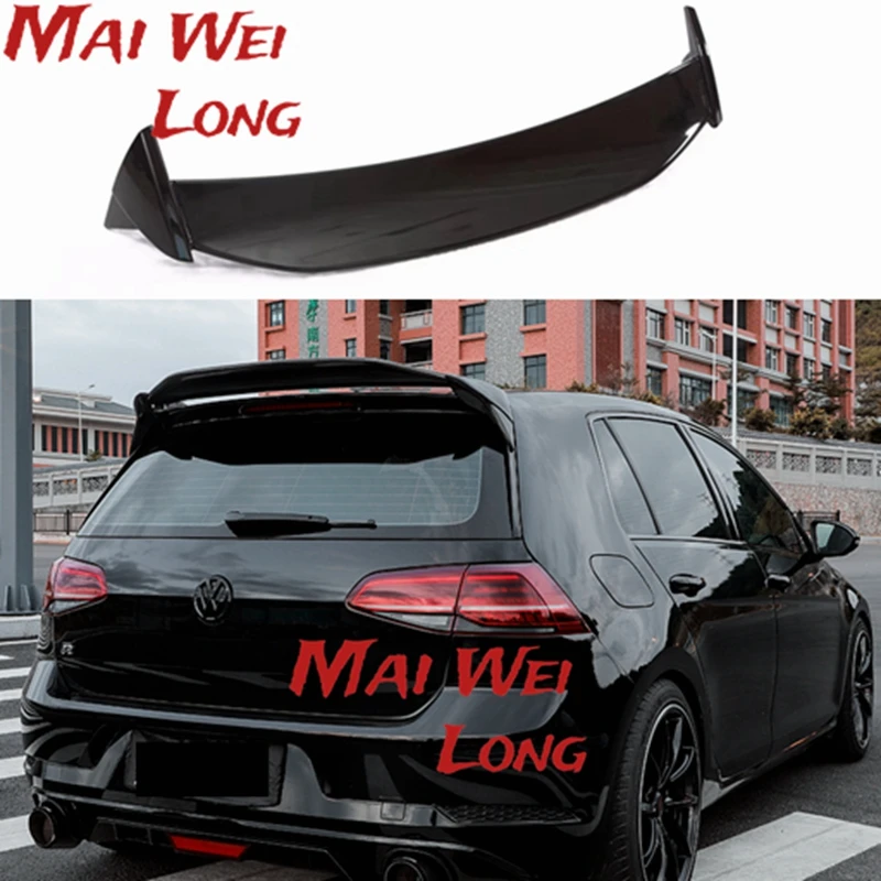 

Roof Wing Aspec style for Golf7 MK 7 MK7.5 Car Styling ABS Plastic Mater Rear lip Spoiler for Golf 7 2014-UP