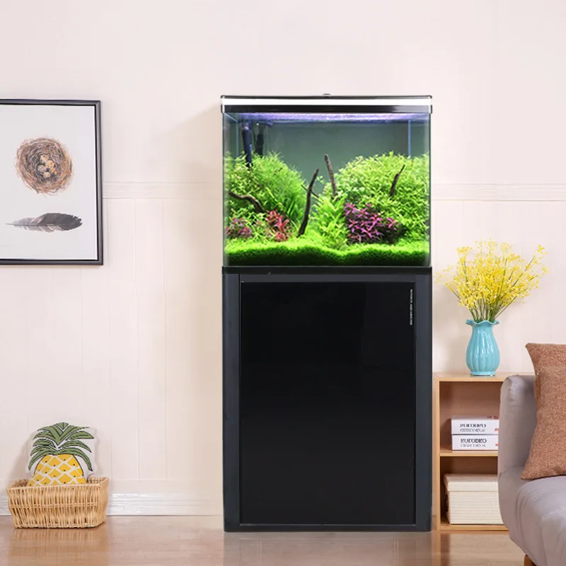 غرفة المعيشة خزان أسماك كبير، بيئة الفلتر، زجاج متوسط
