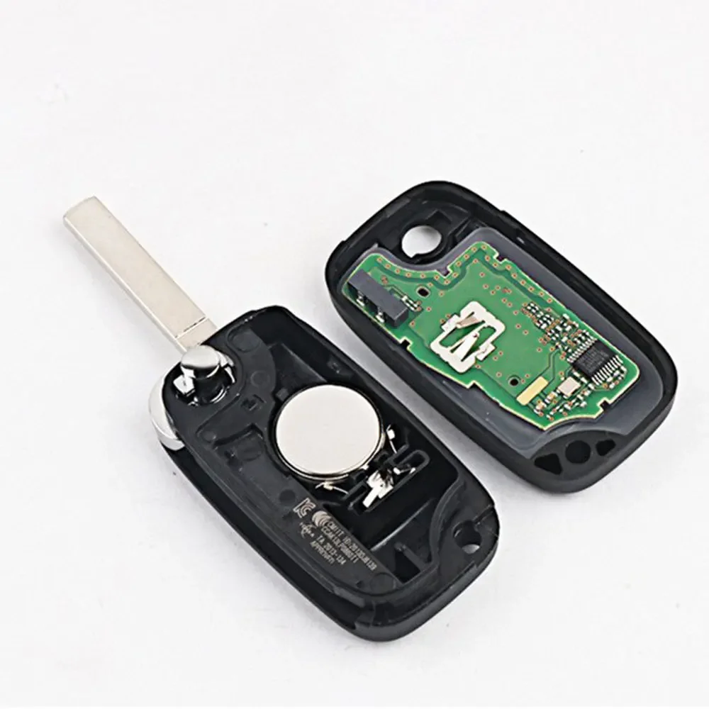 1pc 3 Button Remote Key 433Mhz 4A Chip for Mercedes Benz Smart Fortwo 453 Forfour 2015 2016 2017