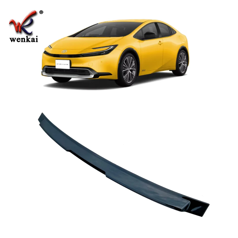 Dla Toyota Prius serii 60 Spoiler 2023 ABS materiał wygląd włókna węglowego akcesoria do owiewka na tylni bagażnik samochodu Body Kit