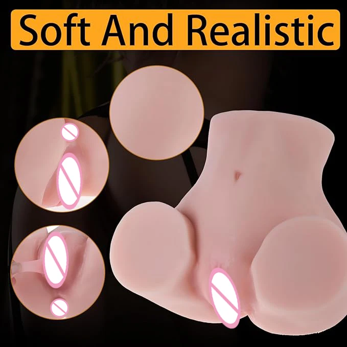 Male Masturbator Ass Blowjob Strapon Double Channels Sexy Toy Male Masturbation Toys Realistic Pussy 3D Big Ass Elasticity Anal