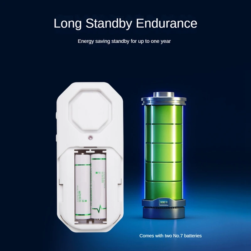 New Wireless Door And Window Alarm140db Sound And Light Alarm Multi-Function Alarm For Home Security Anti-Theft