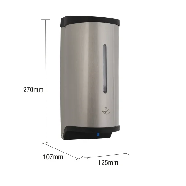 Washroom Soap Dispenser Automatic Alcoholic Gel Stainless Steel Sensor Soap Dispenser