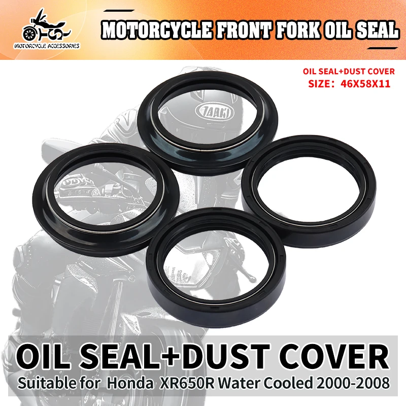 

SJ Motorcycle Acccessories Front Fork Dust Cover Oil Seal For Honda XR650R Water Cooled 2000-2002 2003 2004 2005 2006 2007 2008