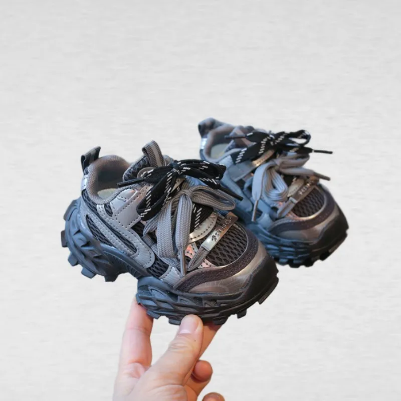 

Spring Autumn New Boys' Sneakers Breathable Soft soled Running Shoes Girls' Non slip Casual Dad Shoes Size 21-30