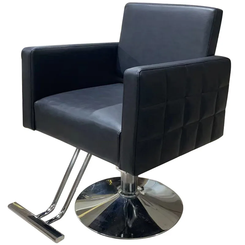 MOQ 1 High Quality One-Step Connection  Aluminum Workshop Barber Chair Hydraulic Chair Recline Chair