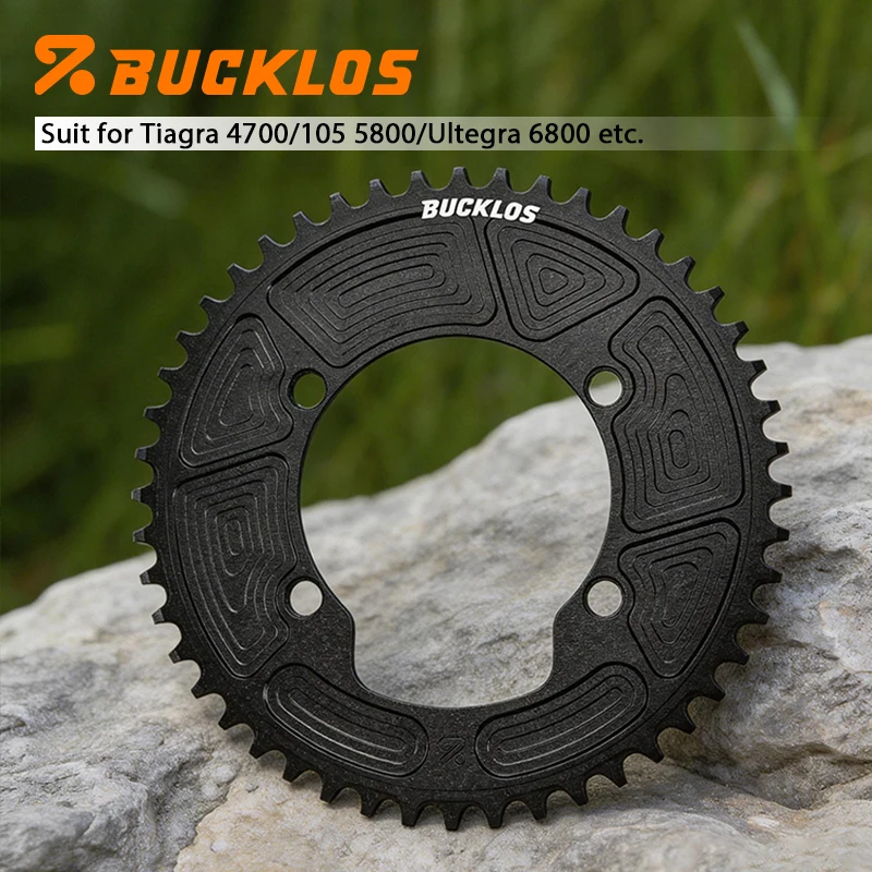 

BUCKLOS 110BCD Road Bike Chainring 46T 48T 50T 52T 56T 58T Bicycle Chainwheel for for SHIMANO Tiagra 4700/105 5800/Ultegra 6800
