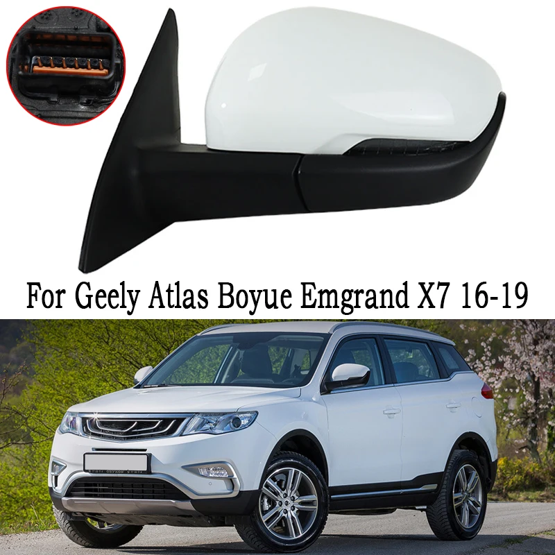 

Auto Outside Rearview Rear View Mirror Assembly For Geely Atlas Boyue Emgrand X7 2016-2019 Car With Electric Folding Camera