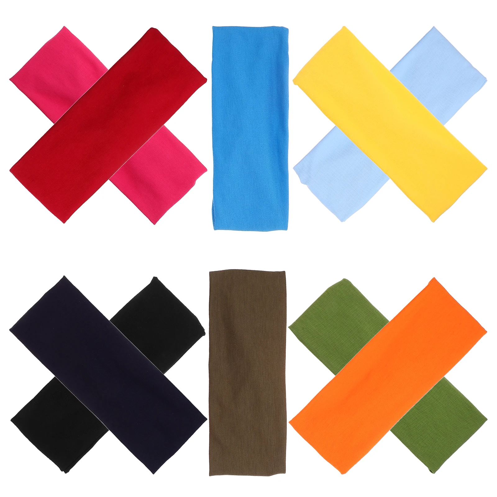 10 個の汗止めバンド ヘッドバンド 女性 男性 スポーツ フィットネス ヨガ 通気性 軽量 ポータブル ヘアラップ 運動用 アウトドア用