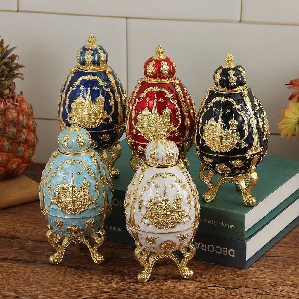 

Vintage Automatic Toothpick Holder Creative Crown Castle Design Three Legged Toothpick Organizer for Home Restaurant