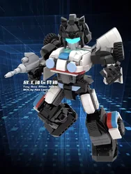 MOC-121964 Building Block Set Mecha Robot Battle Jazz Small Particle Assembled Model Toy