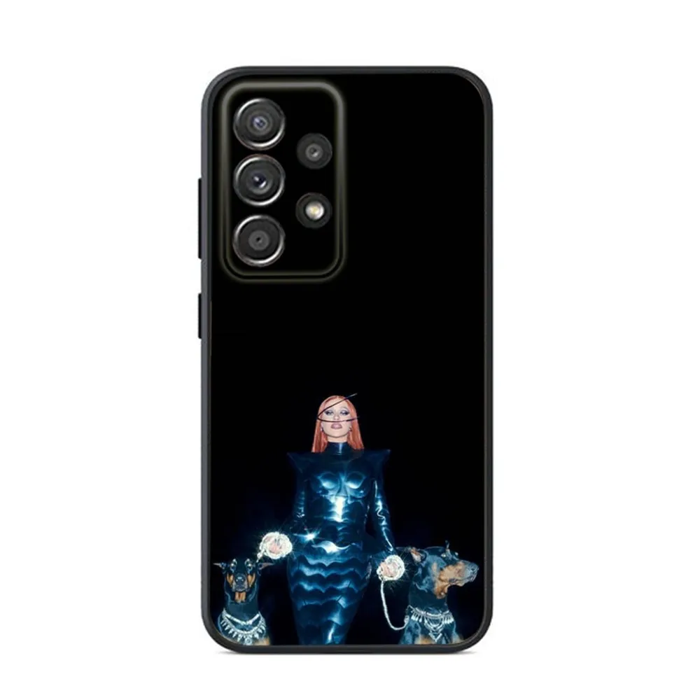 Christina A-Aguilera Phone Case For Samsung S24,S23,S22,S21,S20,S10,S10E,S9 Plus FE Note 20 Ultra 10,9 Plus Black Case