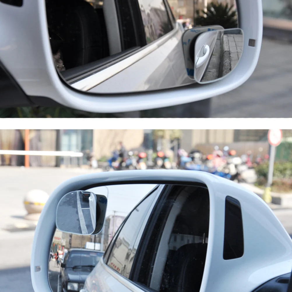 

1Pair Blind Spot Mirror for Car Fan Shaped 360 Degree Rotatable Auxiliary Rearview Wide Angle Mirror Rearview Mirrors