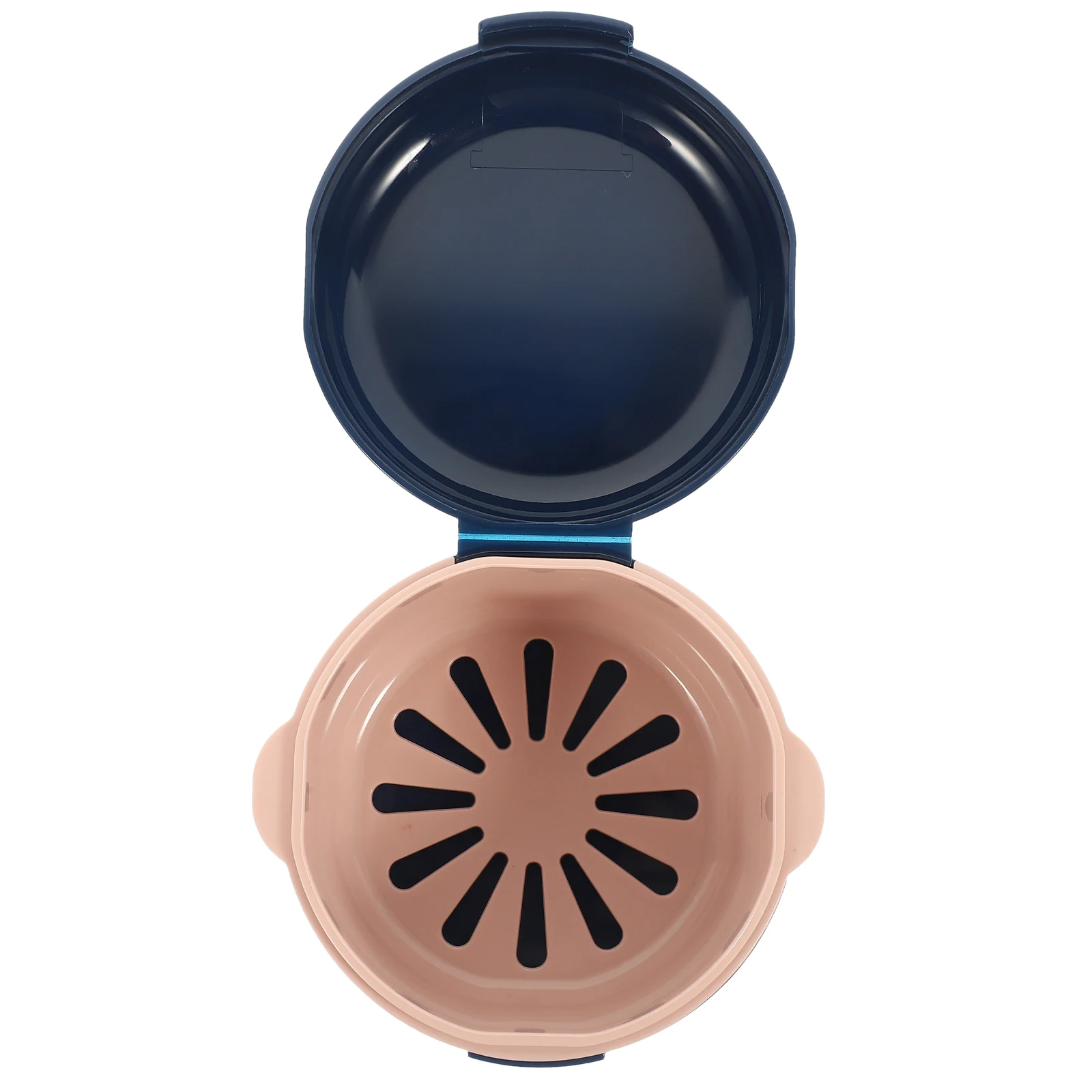 

Small Portable Denture Storage Case Orthodontic Retainer Box Breathable Compact Travel Braces Holder False Teeth Protective