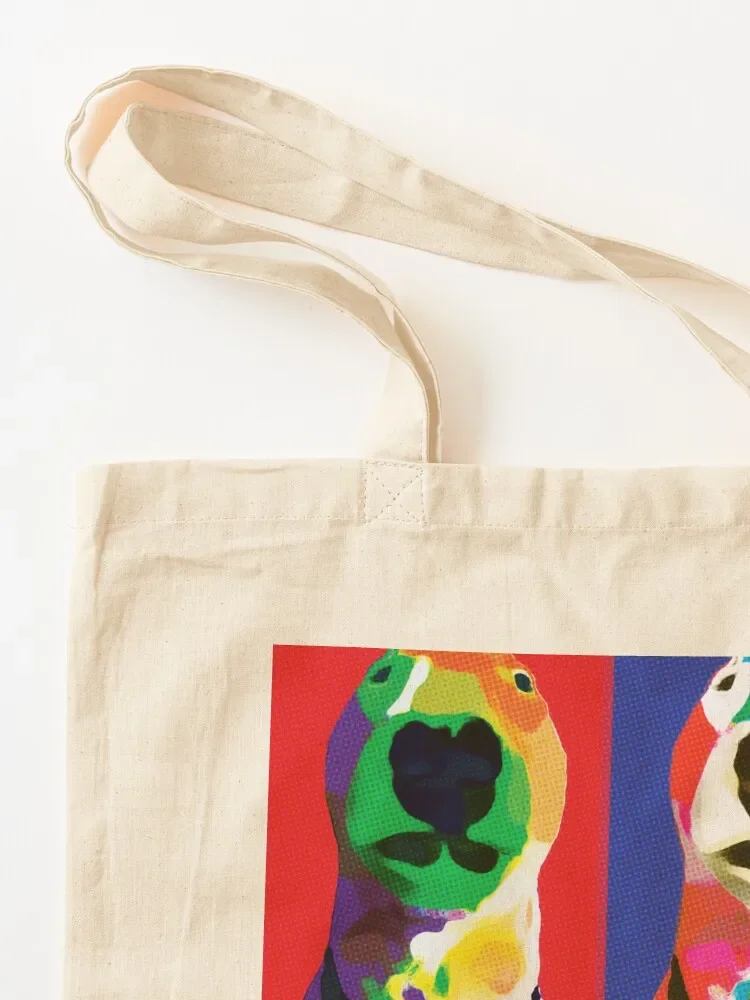 @PupperNelson: حقيبة حمل فنية من Pop Art حقائب مخصصة حقيبة قماش جامعية حقيبة قماش للنساء حقيبة حمل لطيفة